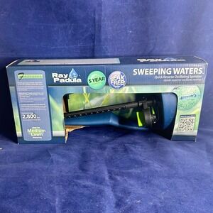 Ray Padula Sweeping Waters 2800 Sq Ft Quick Reverse Oscillating Sprinkler Blue